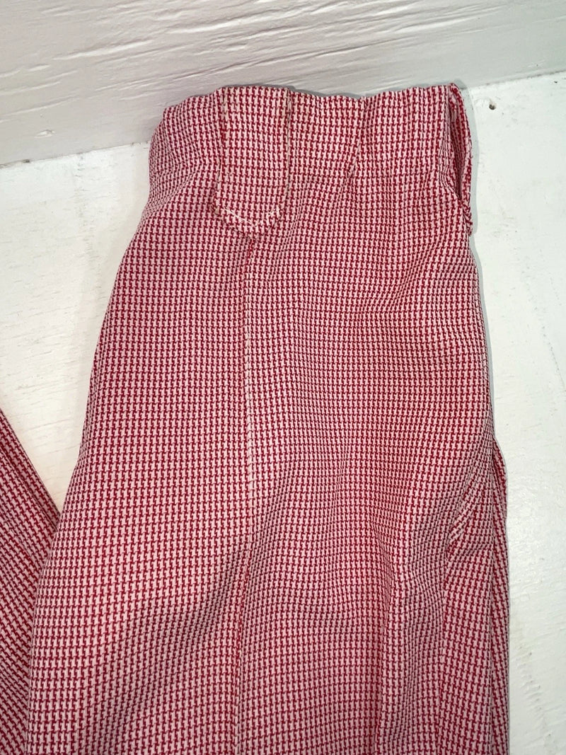 New Vintage Red Checkered Dickson Jenkins Polyester Pants #534 VV-72