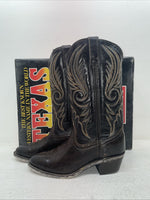 New Men’s Brown Texas Brand Cowboy Boots. 7901 9 D. 4-127