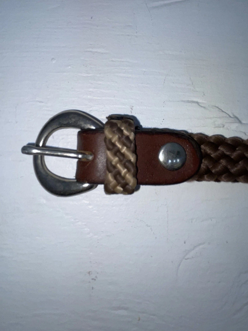 New Brown Genuine Leather Braided 38” Belt Z-145