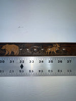 New Brown Genuine Leather Chambers Tooled 34” Belt #6381/13 Z-131