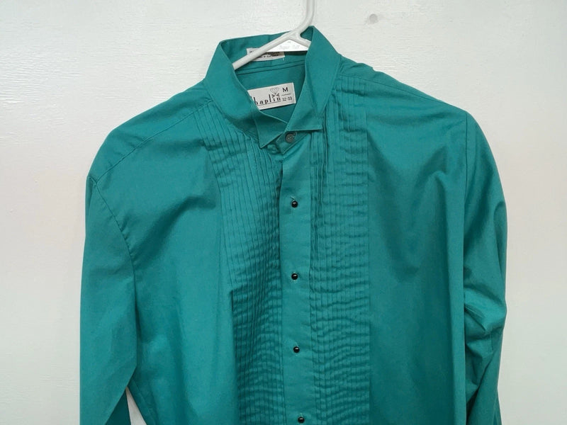 New Women’s Green Chaplin Long Sleeve Button Up Shirt M 3B-45