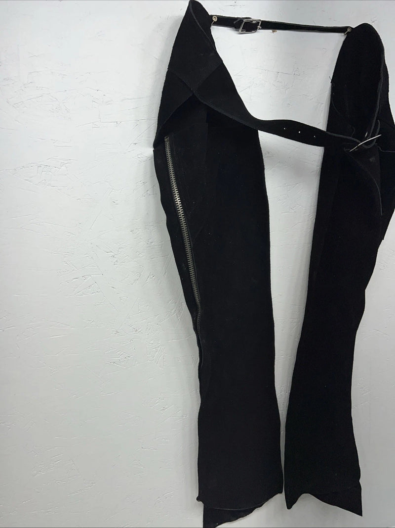 NOS Youth Black Show Chaps Adjustable Waist 42” N-34