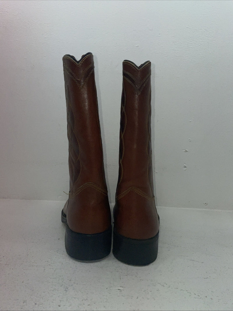 New Men’s Brown Texas Brand Cowboy Boots. M 844 9.5 9 1/2 D. 6-105