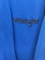 New Men’s Wrangler Blue Black Short Sleeve Polo Shirt XL R-37