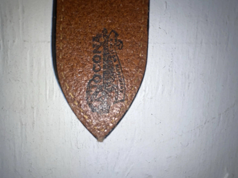 New Brown Genuine Leather Nocona Weaved And Pendent 46” Belt #2216448 NN-142