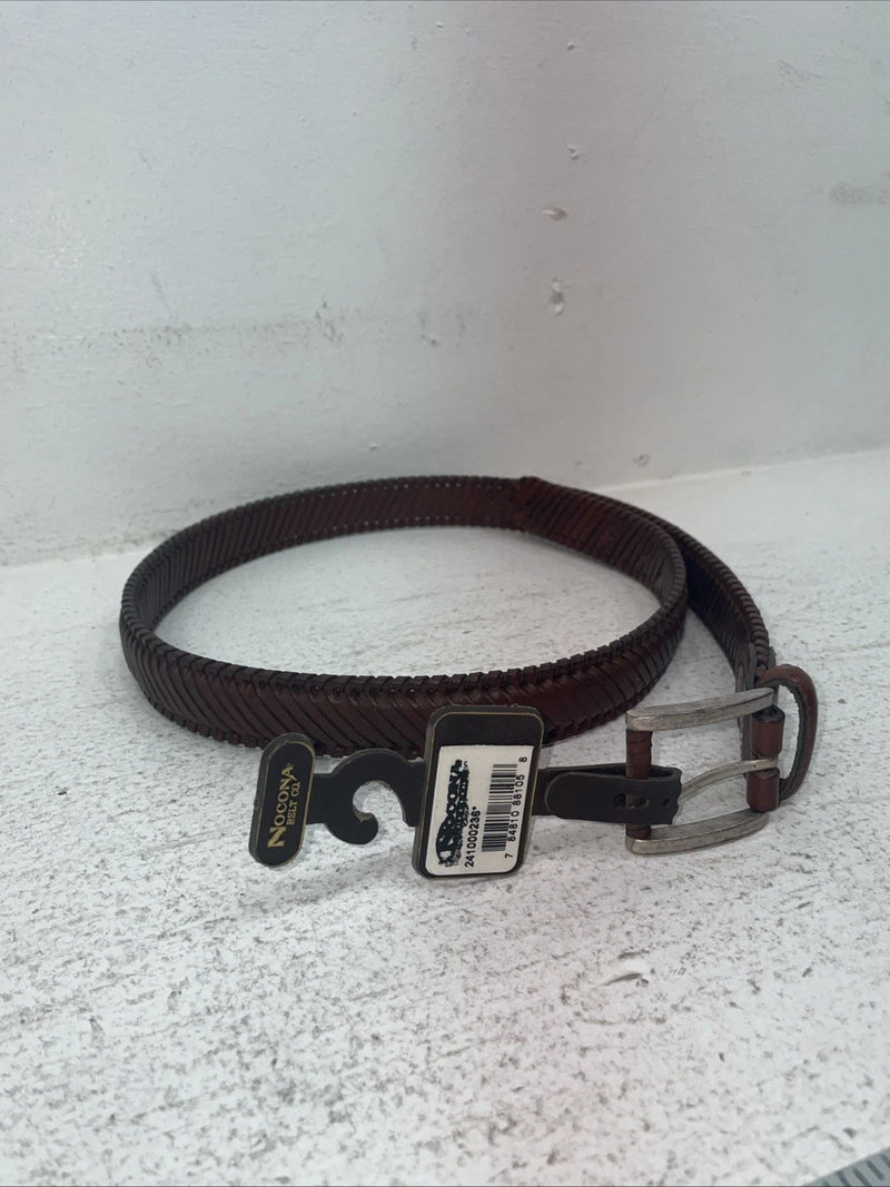 New Brown Genuine Leather Nocona Threaded 36” Belt #2410002 Z-19