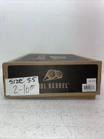 New Youth Brown DBL Barrel Cowboy Boots. 4471402 5.5 5 1/2. 2-105