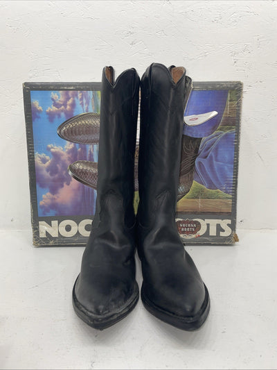 New Men’s Black Nocona Cowboy Boots. 3401 8.5 8 1/2 D. 2-49