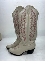 New Women’s Cream Kenny Roger’s Cowboy Boots. 40909 6.5 6 1/2 M. 19-144