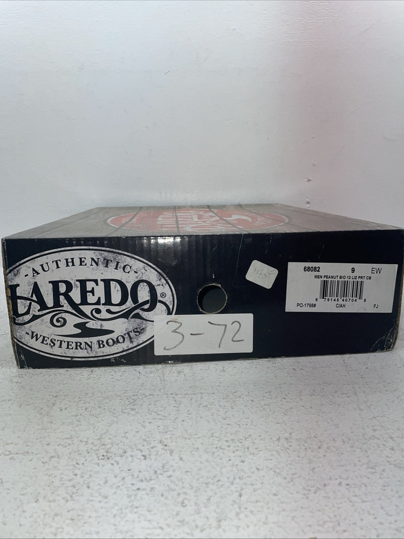 New Men’s Brown Laredo Cowboy Boots. 68082 9 E W. 3-72