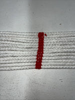 New Tough 1 White Red Western Mohair Cord Girth 46” #59-1246 BB-21