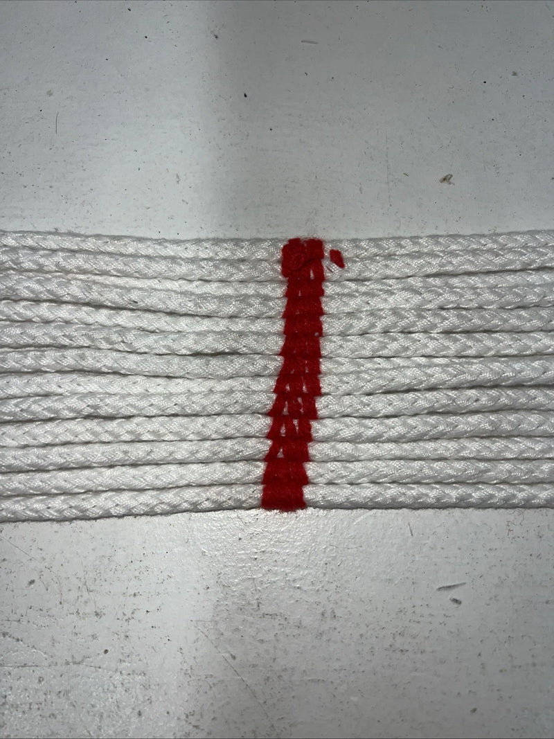 New Tough 1 White Red Western Mohair Cord Girth 46” #59-1246 BB-21