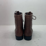 New Women’s Brown Lace Up Acme Cowboy Boots. 00852 10 M. 17-124