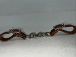 New Tough 1 Brown Leather Flat Curb Chain #52-4014 R-511