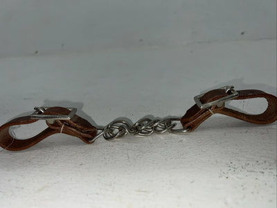 New Tough 1 Brown Leather Flat Curb Chain #52-4014 R-511