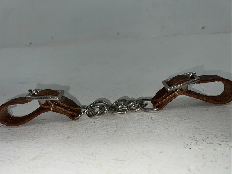 New Tough 1 Brown Leather Flat Curb Chain #52-4014 R-511