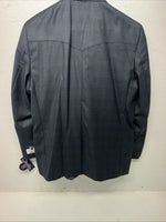 New Men’s Circle S Blue Plaid Suit Jacket 48R #25832 X-607