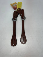 New Tough 1 Brown Leather Spur Straps #78-3643 3C-24