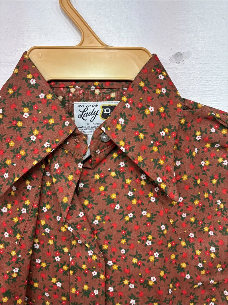 New Women’s Dickson Jenkins Floral Long Sleeve Pearl Snap Size 32 MM-50