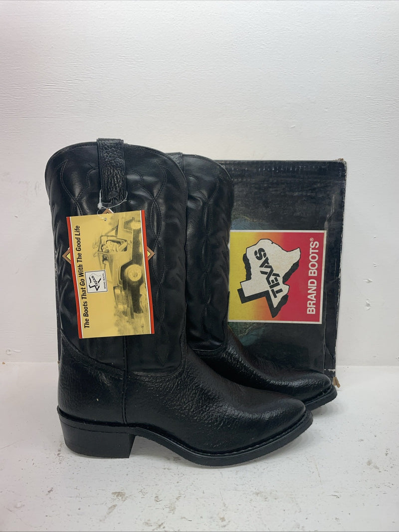 New Men’s Black Texas Brand Cowboy Boots. 8040 11 D. 8-60