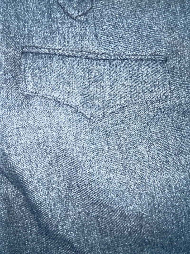 New Vintage Gray Circle S Polyester Pants #CP4776 XX-75