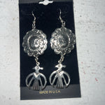 New Women’s Fashion Jewelry Silver Dangle Earrings. LE3000-1 A-123