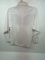 New Women’s Blue White & Bling H Bar C Long Sleeve Button Up Shirt #20119 3B-40