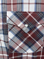 New Men’s ELY Cattleman Red White Plaid Short Sleeve Pearl Snap Large Tall X-66