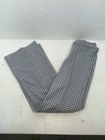 New Vintage Blue Checkered Polyester Pants #5450087 NN-153