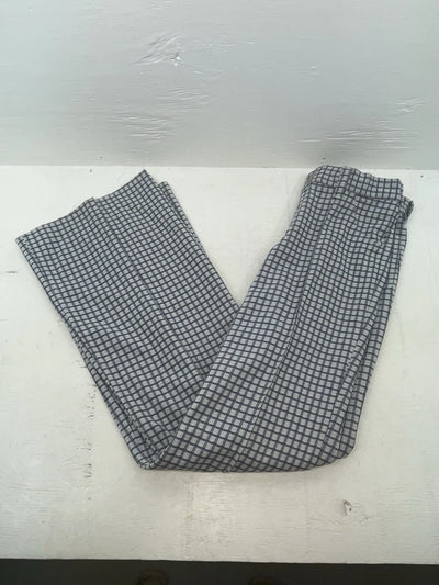 New Vintage Blue Checkered Polyester Pants #5450087 NN-153