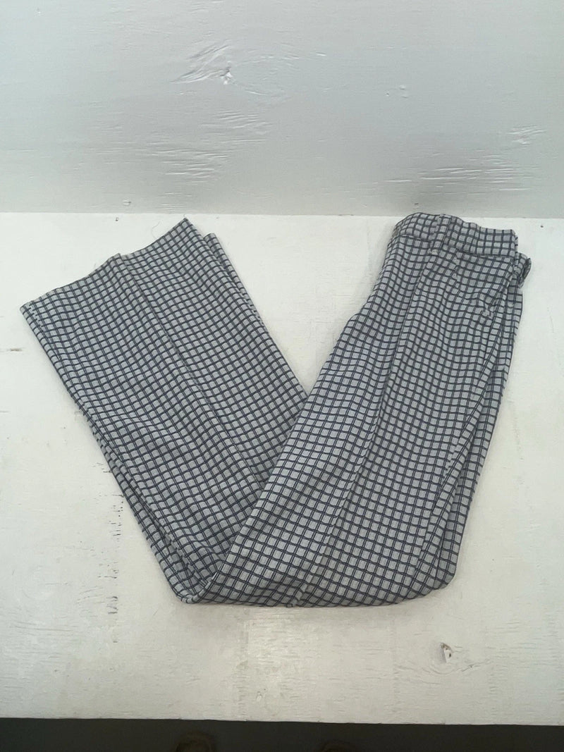 New Vintage Blue Checkered Polyester Pants #5450087 NN-153