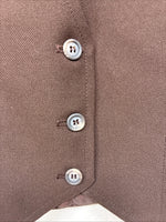 New Women’s Dickson Jenkins Brown Button Up Vest Size 8 TT-115