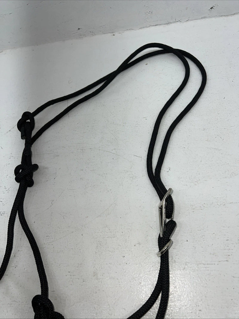 New Tough 1 Black Rope Halter Side Pull Combo #50-4000 H-502