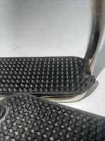 New Tough 1 Chrome Plated Iron 4 1/2” English Stirrups #24-3016 C-501