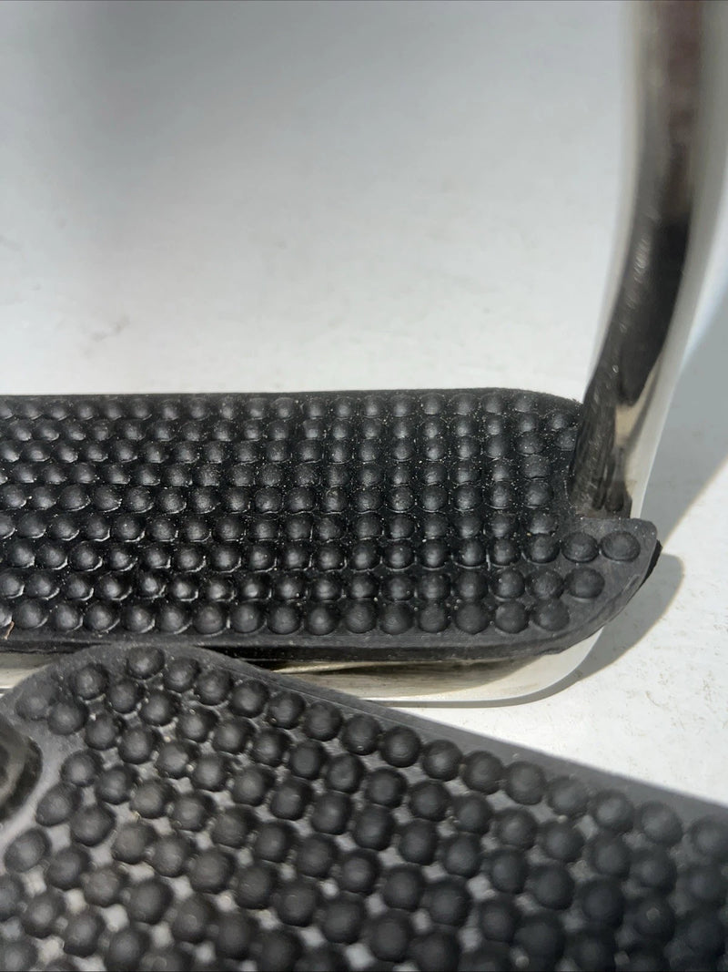 New Tough 1 Chrome Plated Iron 4 1/2” English Stirrups #24-3016 C-501