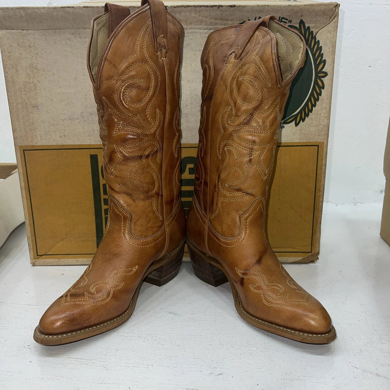 New Woman’s Brown Texas Brand Cowboy Boots. L244 5.5 5 1/2 M. 20-51