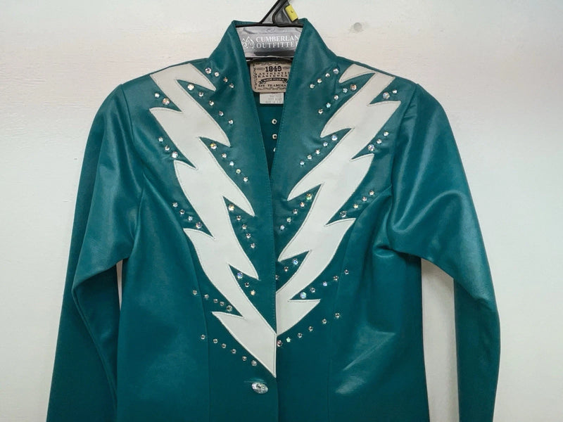New Women’s Teal 1849 Authentic Ranchwear Show Vest S #77872 3B-104