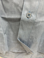 New Boys Wayne Scott Blue Long Sleeve Button Up Tux Medium F-99