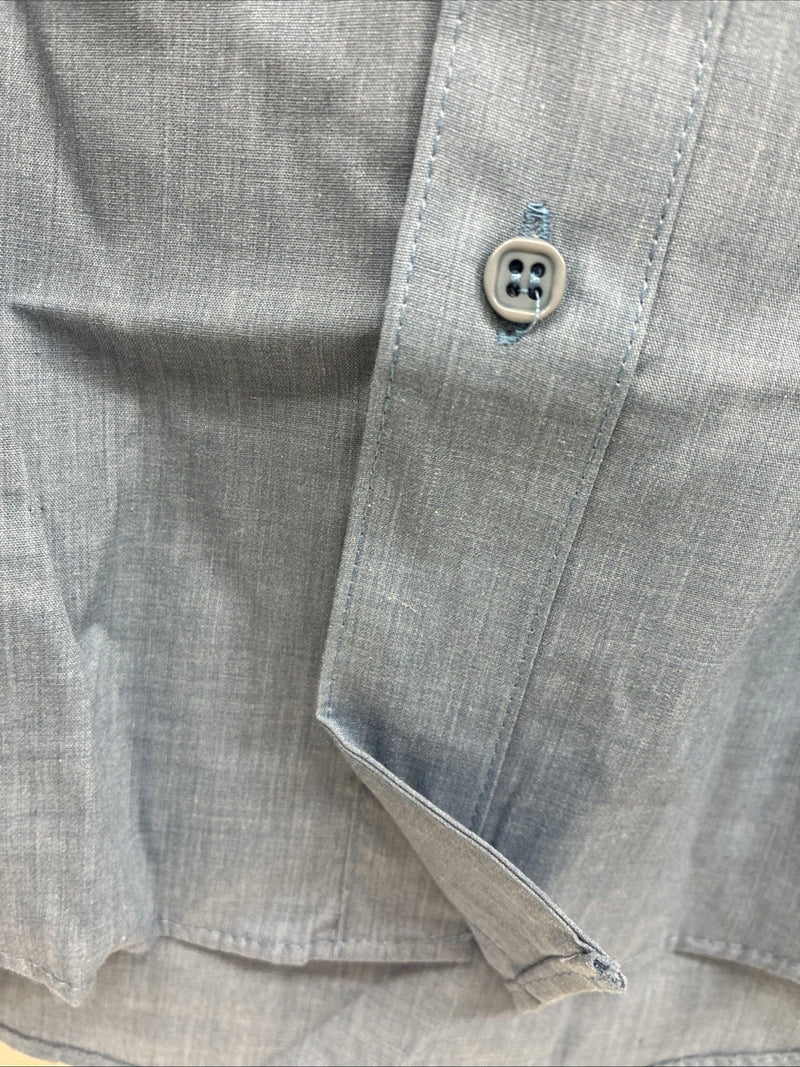 New Boys Wayne Scott Blue Long Sleeve Button Up Tux Medium F-99