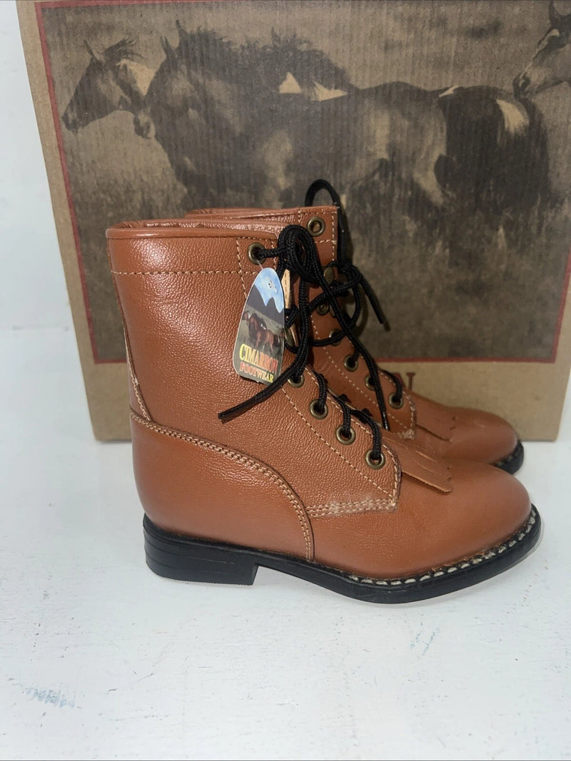 New Children’s Brown Cimarron Footwear Cowboy Boots. 9 D. 24-13