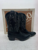 New Youth Black Bronco Cowboy Boots. B 1990 3.5 3 1/2 D. 24-139