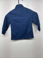 New Kids Fenton Navy Blue Long Sleeve Button Up Size 2 LL-14