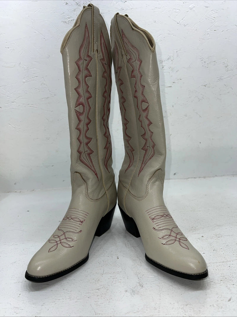 New Women’s Cream Kenny Roger’s Cowboy Boots. 40909 6.5 6 1/2 M. 19-144