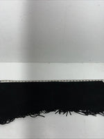 NOS Black Show Chaps With Fringe Adjustable Waist 41” N-21