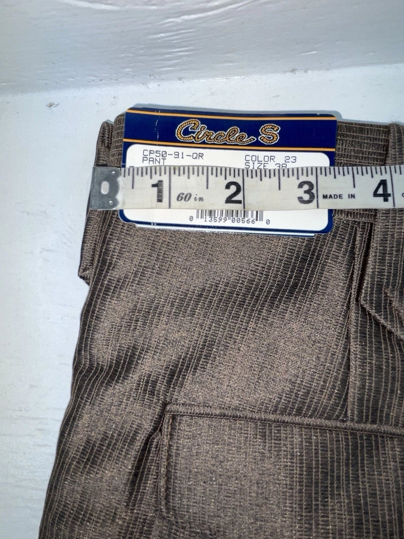 New Vintage Brown Circle S Polyester Pants #CP5091 XX-72