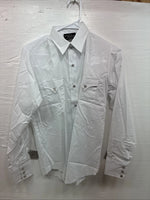 New Boys Champion Western White Long Sleeve Pearl Snap 16 CC-79