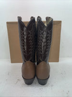 New Men’s Brown Texas Brand Cowboy Boots. 508201 10.5 10 1/2 D. 7-64