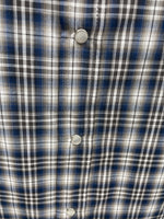 New Men’s ELY cattleman Blue Short Sleeve Pearl Snap 3XL E-27