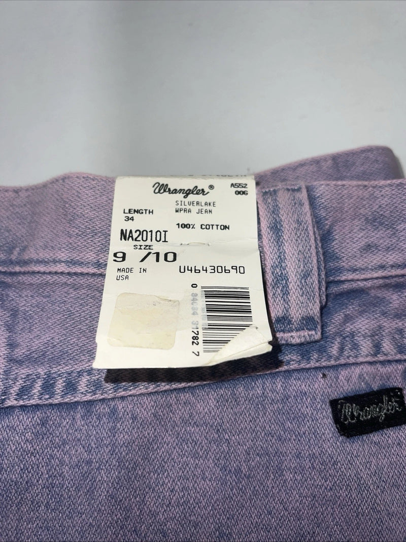 New Women’s Purple Wrangler Silverlake Denim Jeans. 9/10x34 O-7