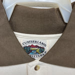 New Men’s Cumberland Brown Western Designed Short Sleeve Polo Shirt XL J-31